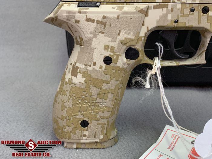 480. Sig Sauer Mosquito .22LR Digital Camo, Tactical Trainer Silencer, Box SN:F062361