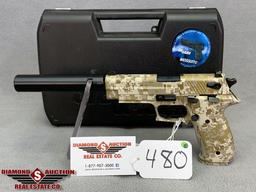 480. Sig Sauer Mosquito .22LR Digital Camo, Tactical Trainer Silencer, Box SN:F062361