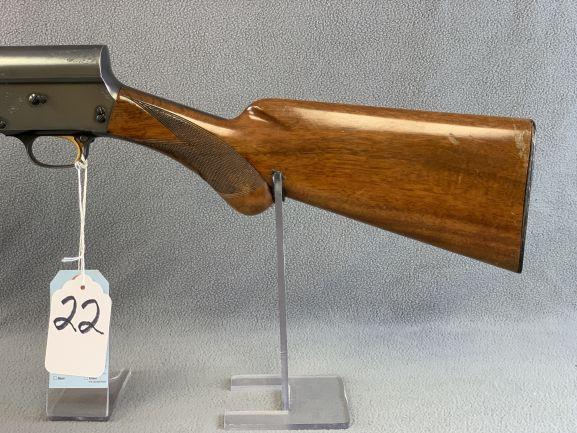 22. Browning Belgium "Light Twelve" 12ga, "Cylinder 12" Solid Rib, Round Knob, SN: 9G59521