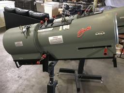 (2) Strong 575 Series Followspot Spotlights on Non Rolling Stands