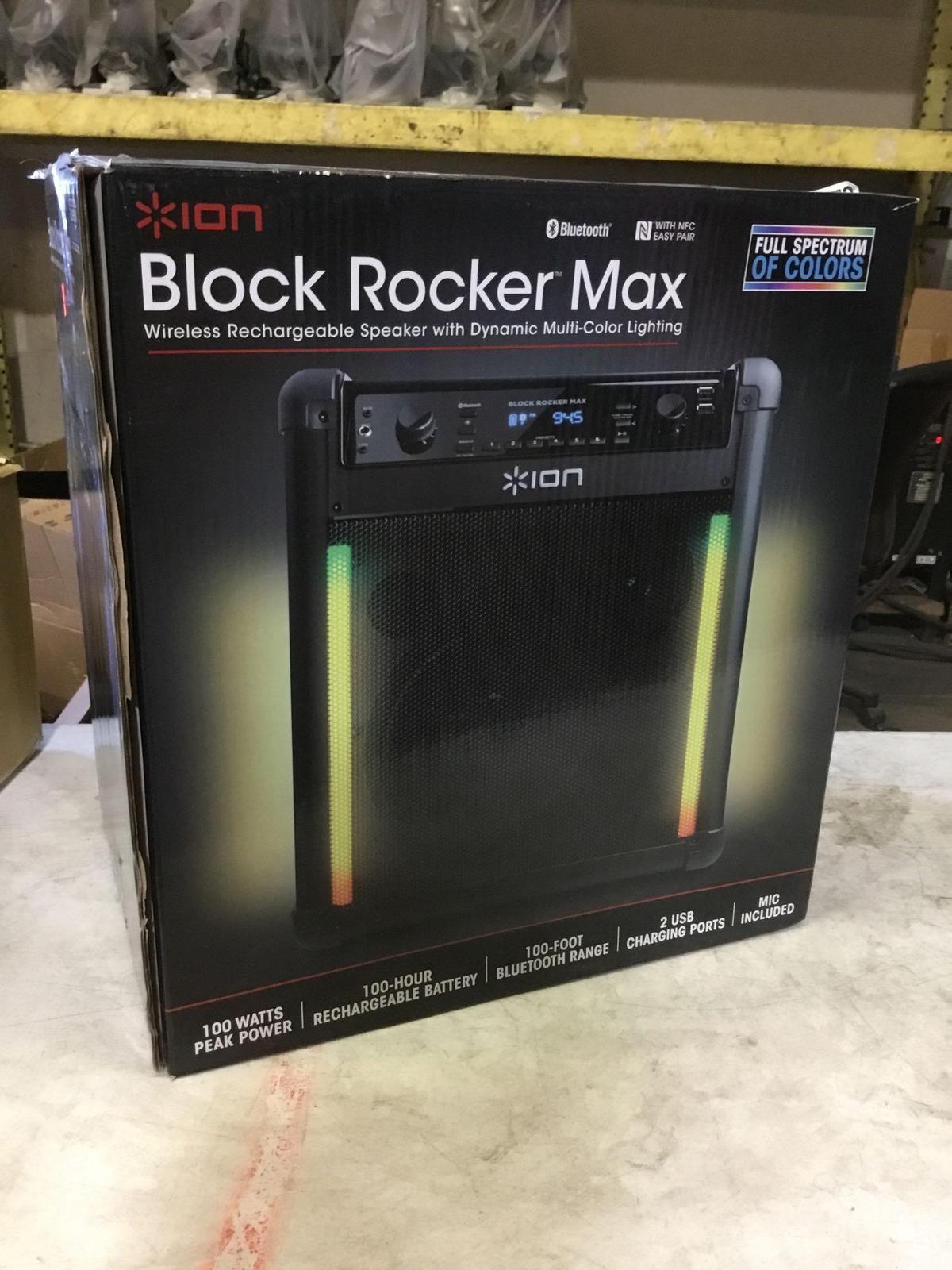 Ion Block Rocker Max MutiColor Lighted Portable Proxibid