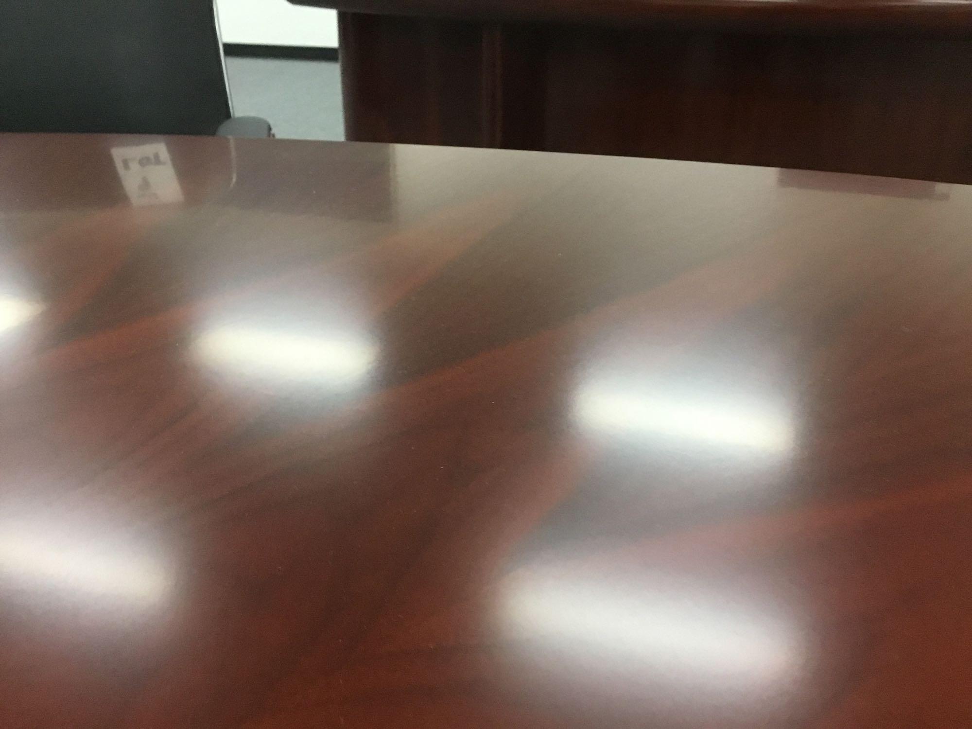 Phoenix 60 Deluxe Meeting Table w/3 Palo Alto Mid-Back Chairs in Enriched Walnut