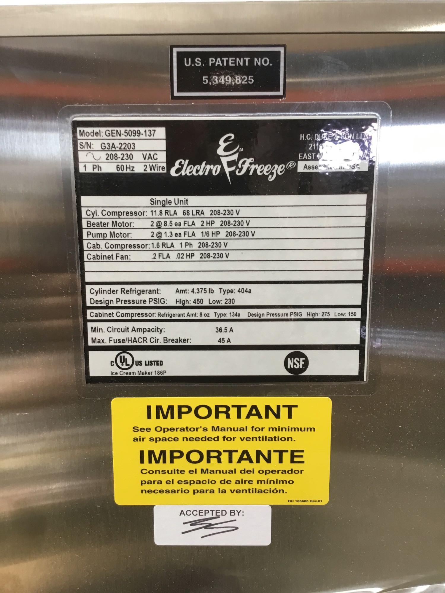 Electro Freeze Dual 20 Quart Pressurized Soft Serve Freezer With VQM ***WORKING***