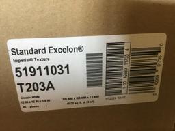 (23) Cases of Armstrong Imperial Texture Classic White Standard Excelon Commercial Vinyl Tile