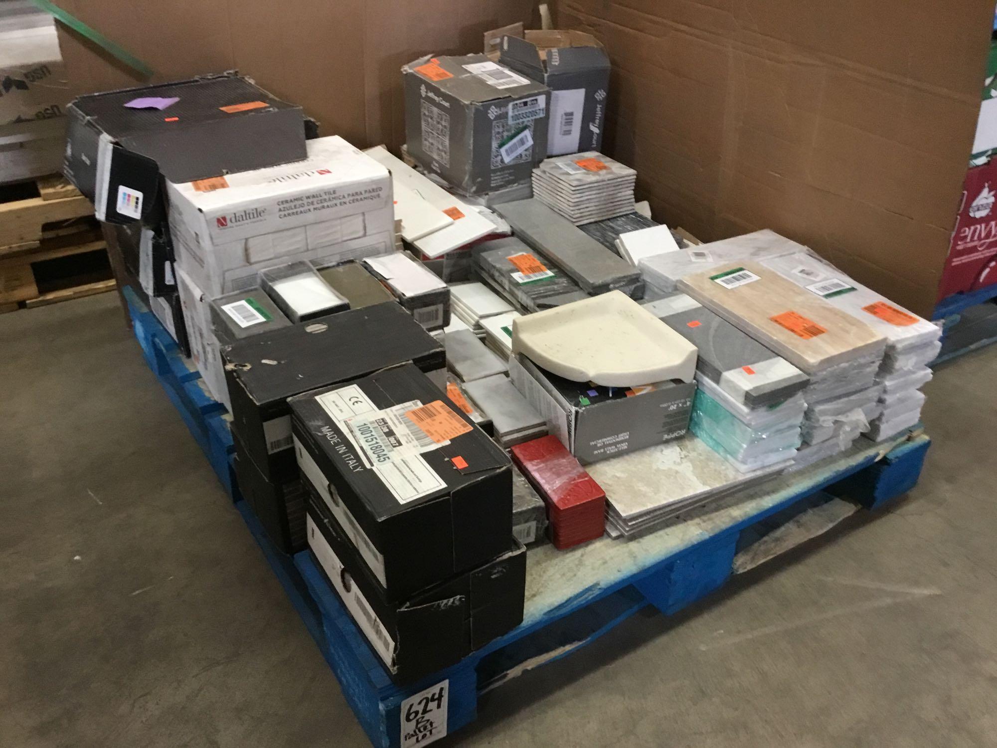 Pallet lot of Assorted Wall Tile