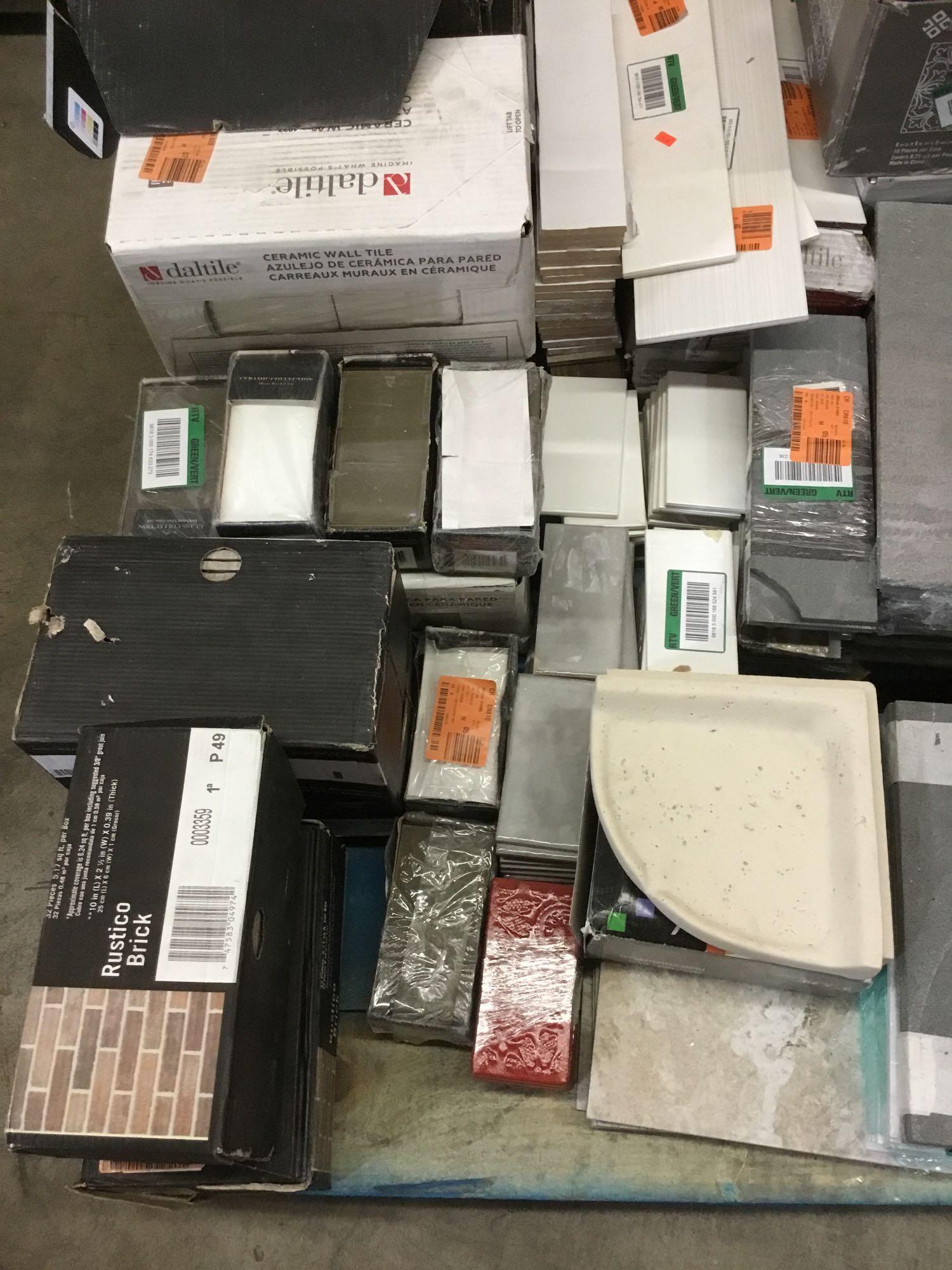 Pallet lot of Assorted Wall Tile