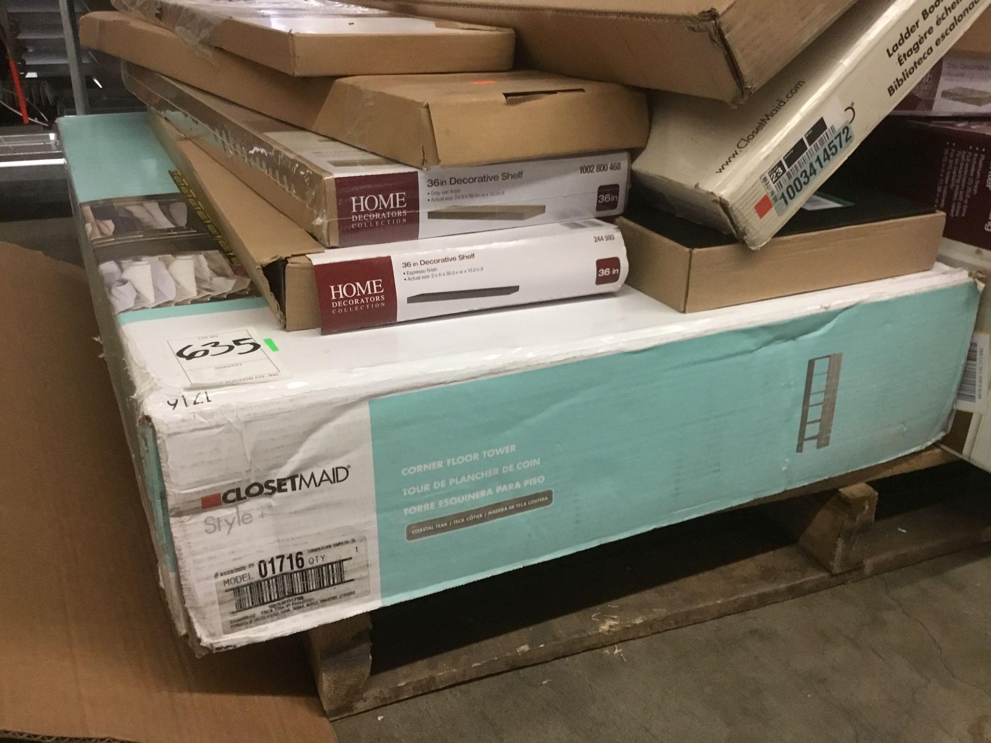 Lot of Assorted Shelves and Home Accessories