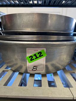 (8) Assorted Commercial Stainless Steel Mixing Bowls