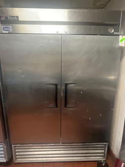 True Reach In Freezer Two Door-49 Cu. Ft.*CONTENTS NOT INCLUDED*NO WHEELS*