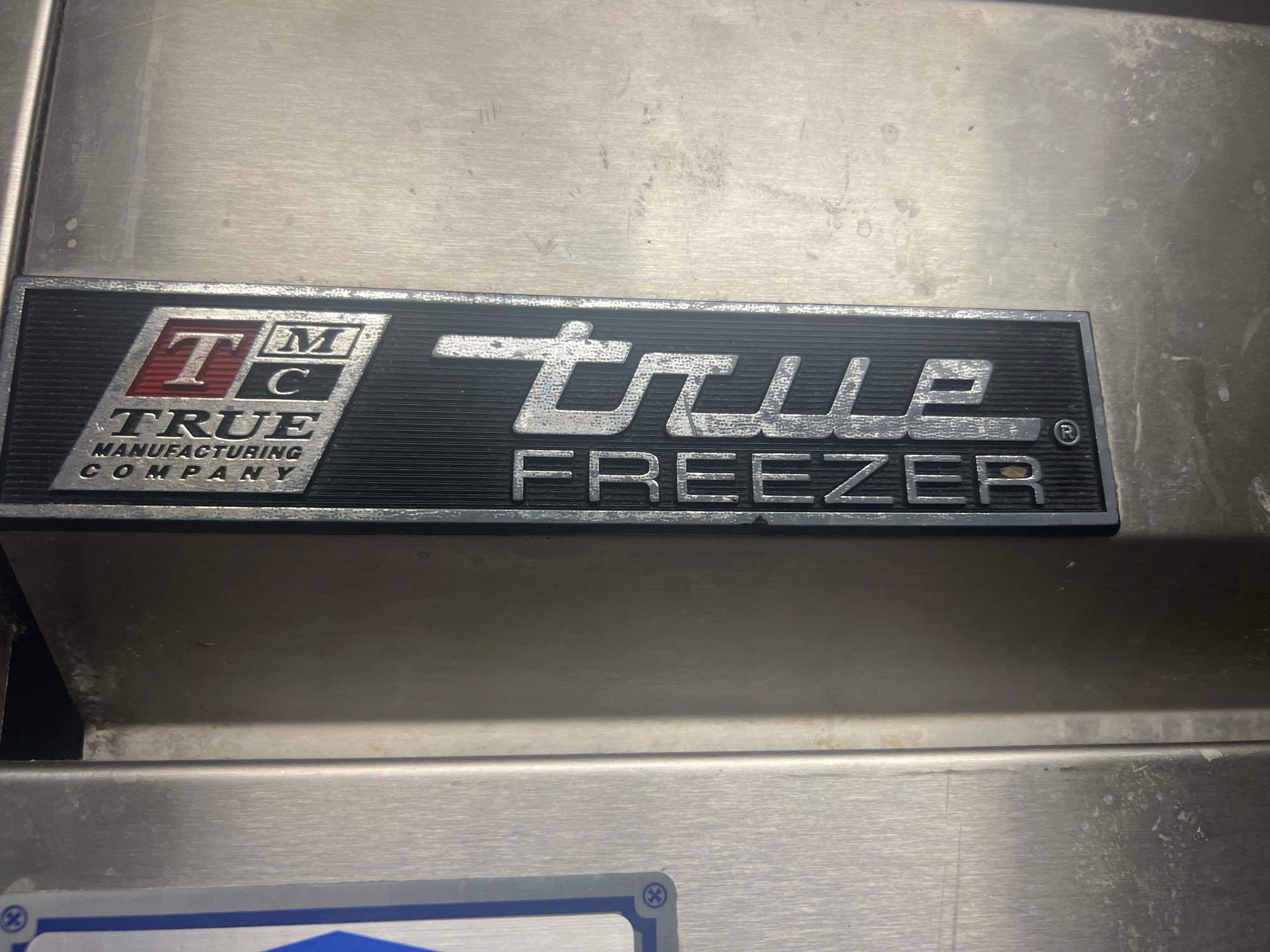 True Reach In Freezer Two Door-49 Cu. Ft.*CONTENTS NOT INCLUDED*NO WHEELS*