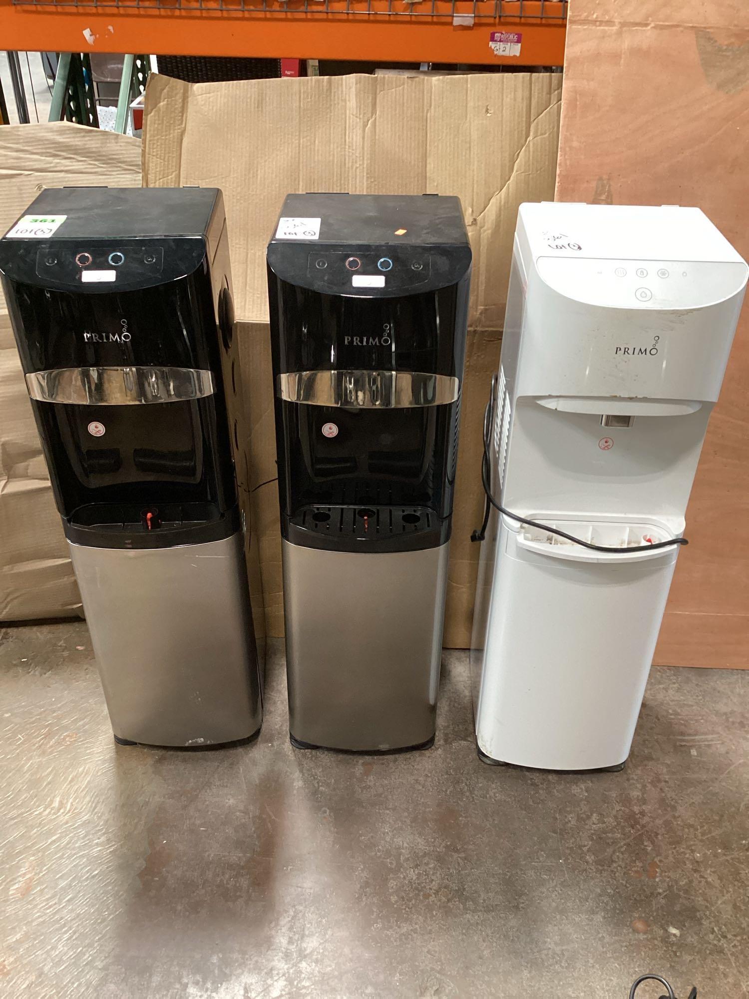 Lot of (3) Primo Hot/Cold Water Dispensers