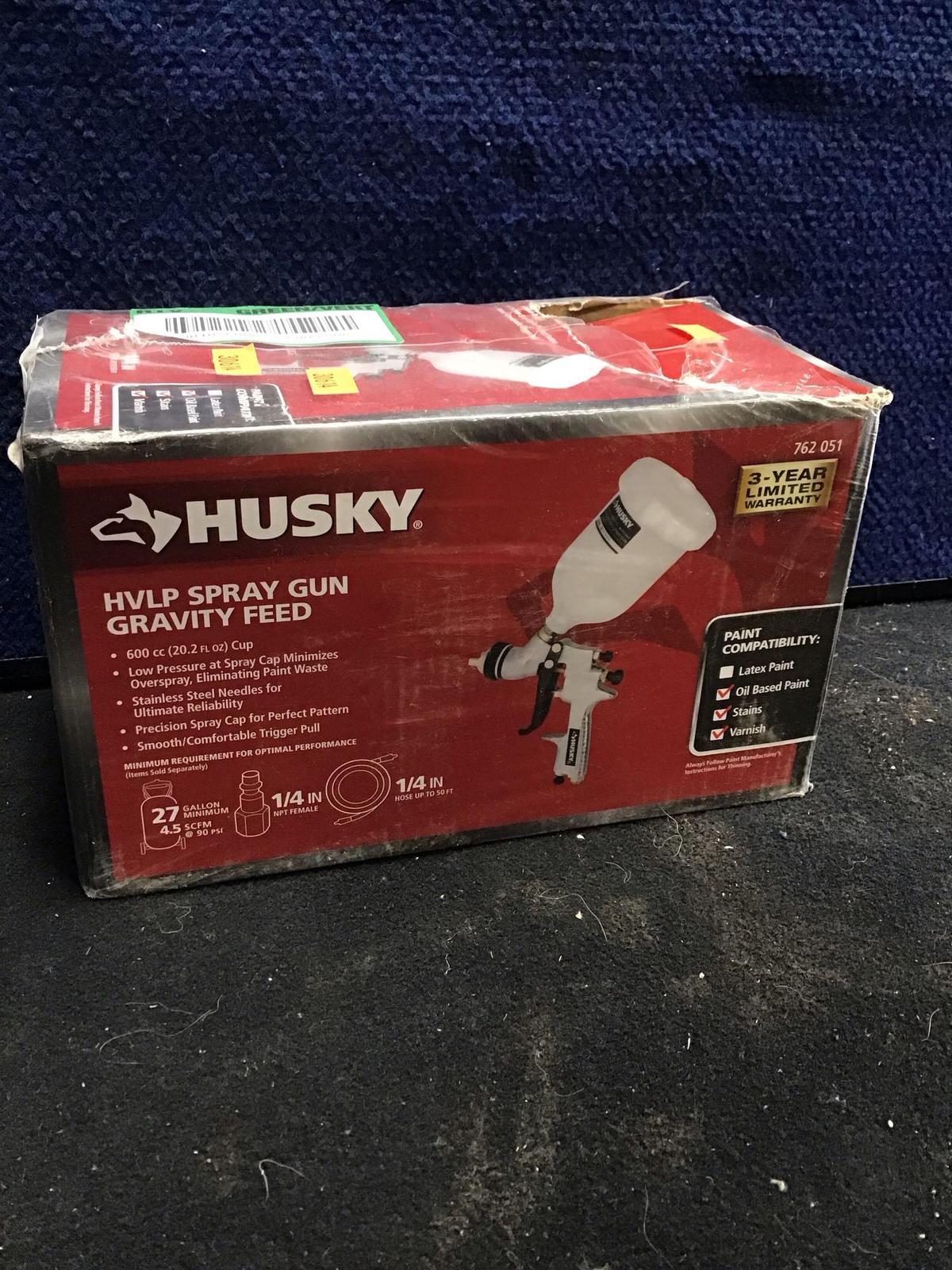 Husky HVLP Spray Gun Gravity Feed