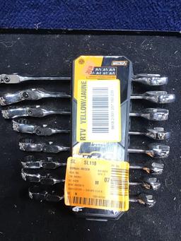 (2) Ratcheting Combo Wrench Sets