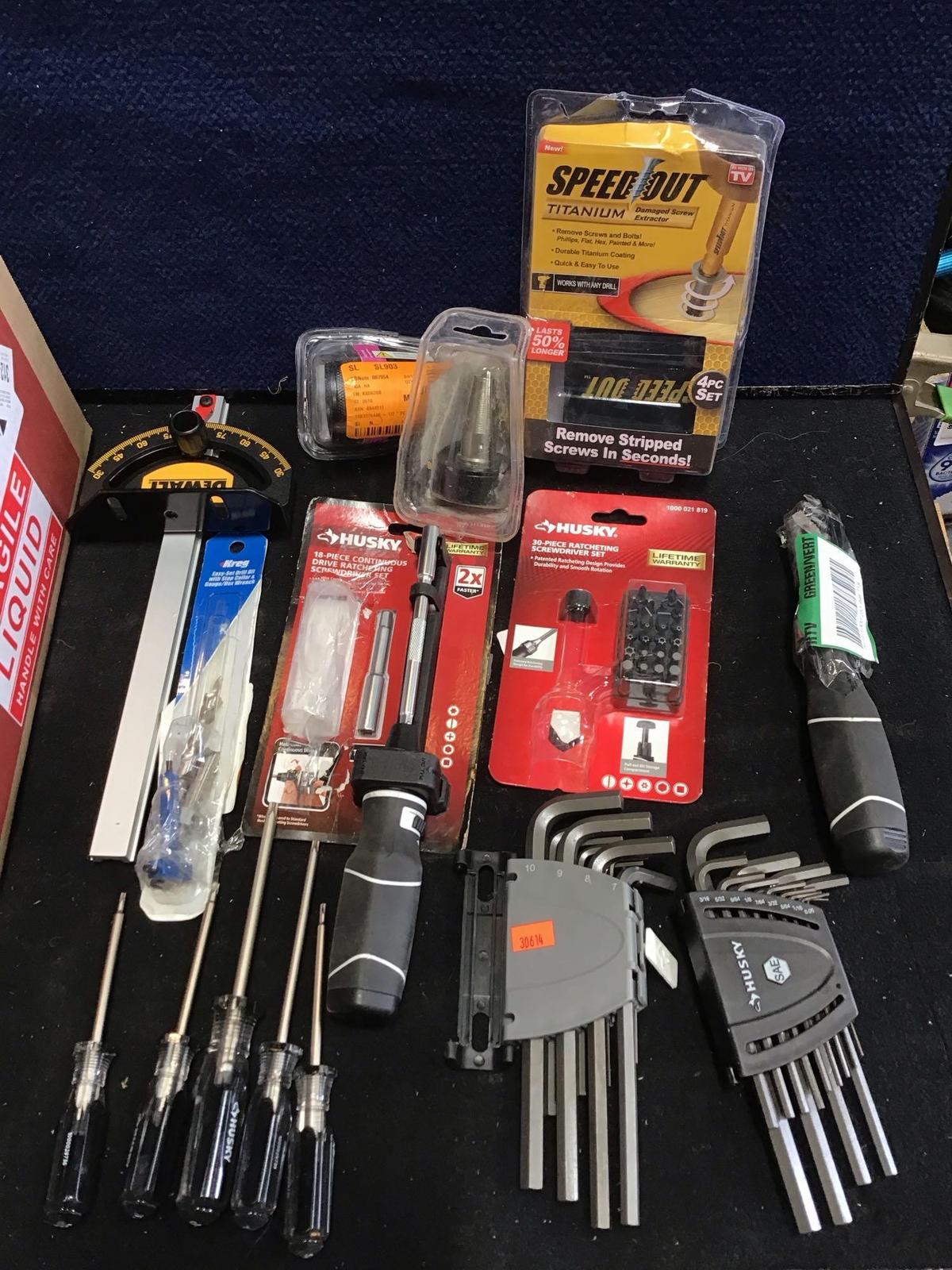 Box Lot of Assorted Tools