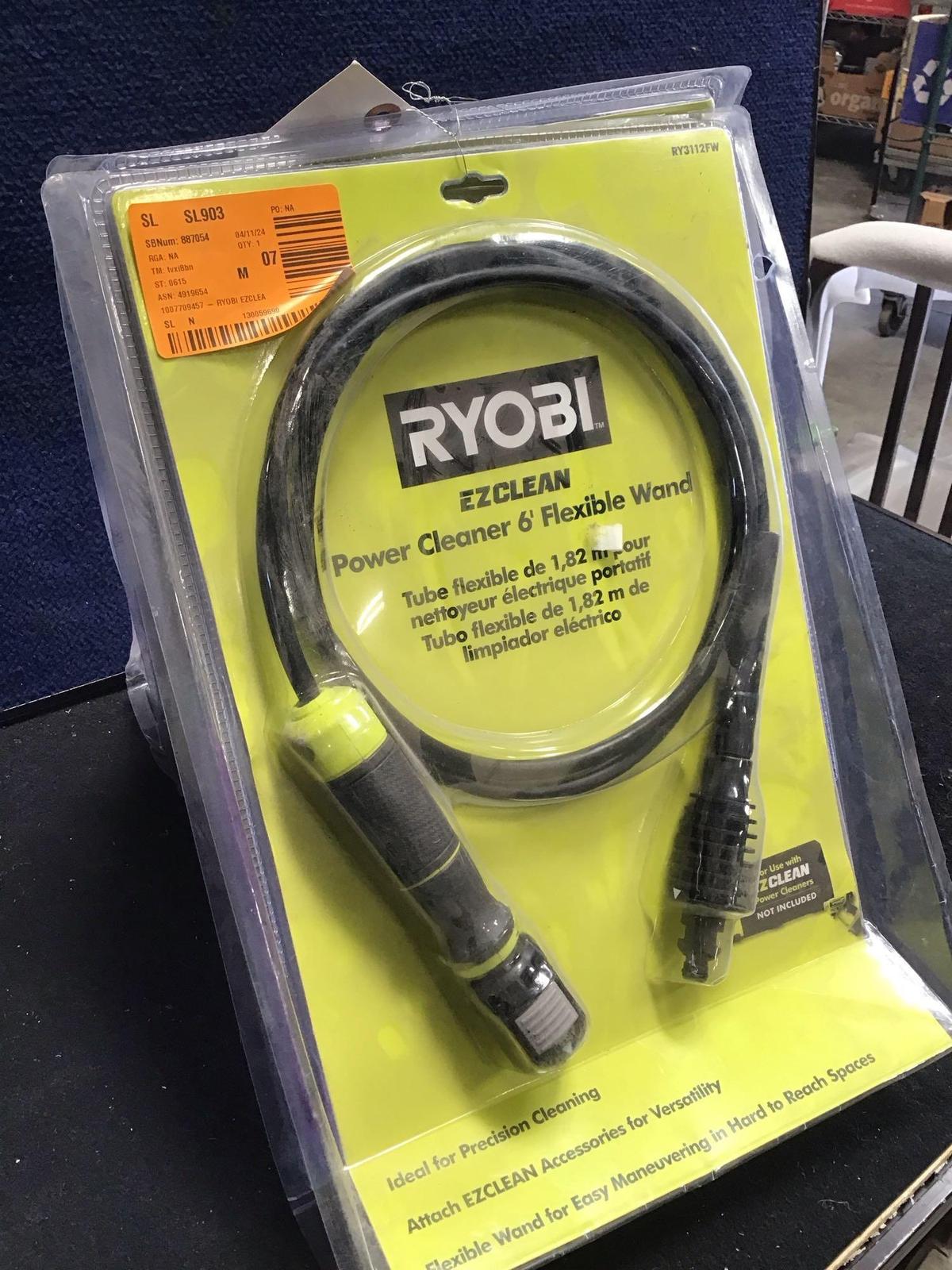 (2) RYOBI Power Cleaner 6in Flexible Wand