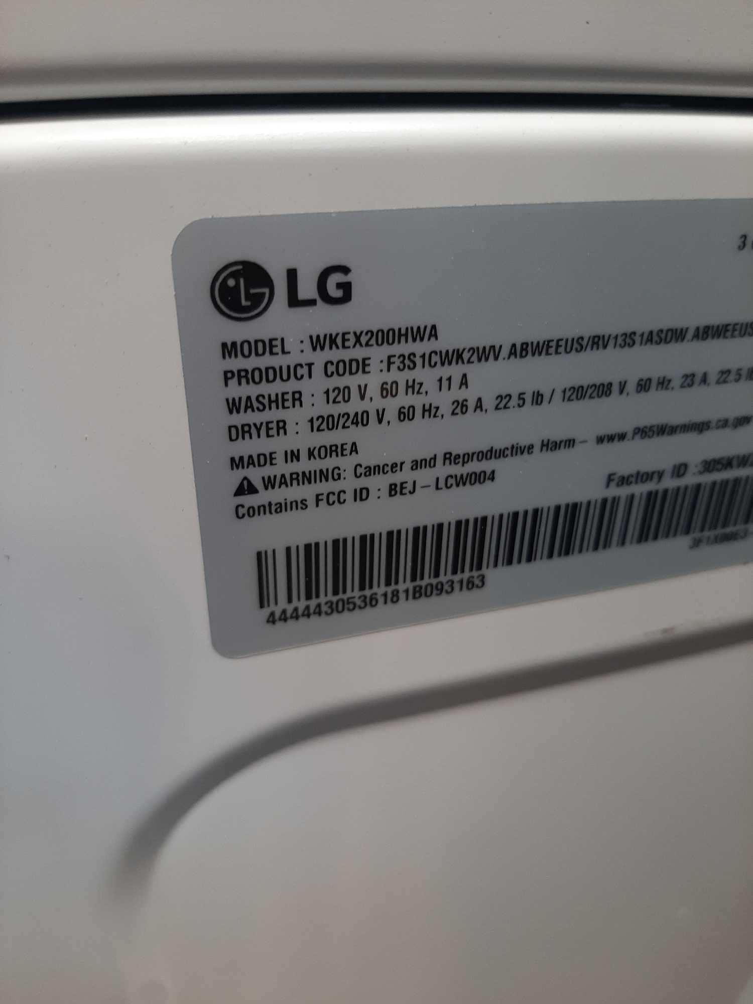 LG 4.5 Cu.Ft. HE Smart Front Load Washer and 7.4 Cu. Ft. Electric Dryer Tower*PREVIOUSLY INSTALLED*