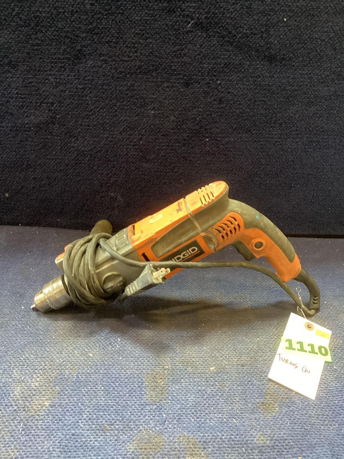 Ridgid Electric Hammer Drill***TURNS ON***