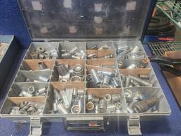 Lot of Assorted Drill Bits and Sockets and Tap and Dye