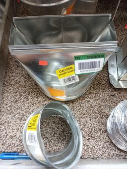 Box Lot Of Ductwork Metal