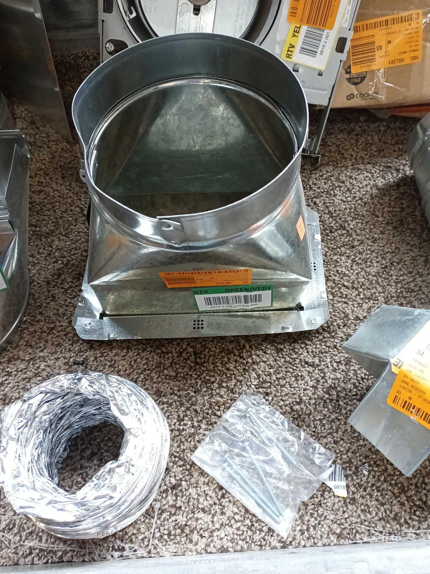 Box Lot Of Ductwork Metal