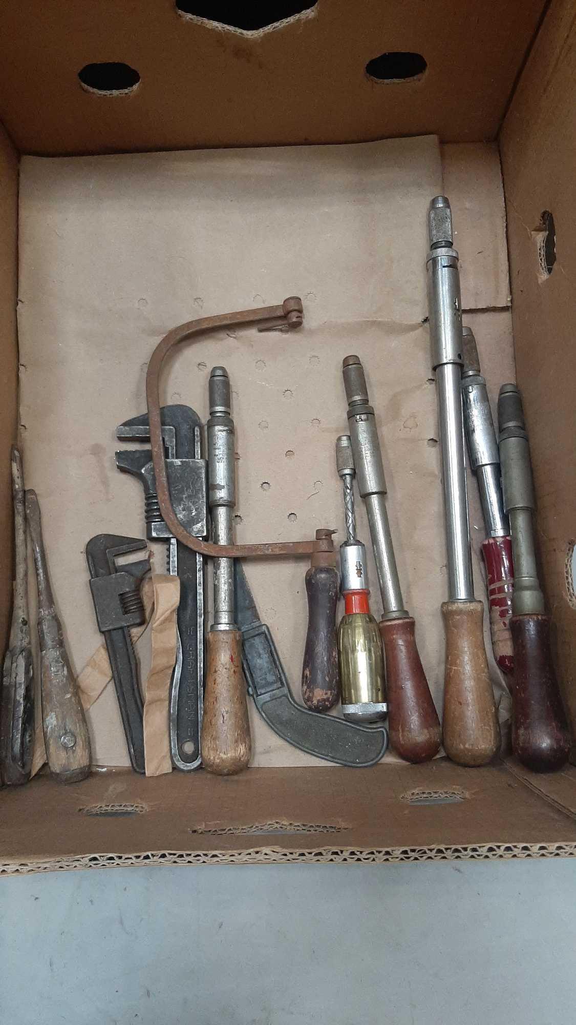 Box Lot of Assorted Tools