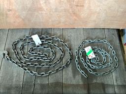 Lot of (2) industrial chains