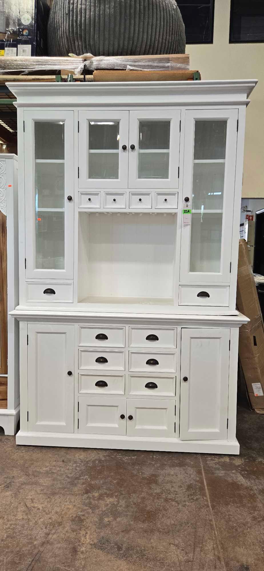 Novasolo Halifax Kitchen Hutch Unit in white