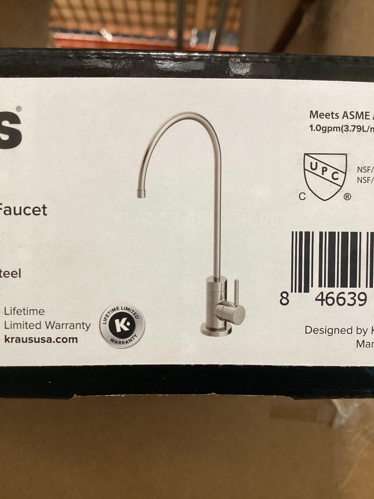 Kraus Purita Filter Kitchen Faucet in Stainless Steel