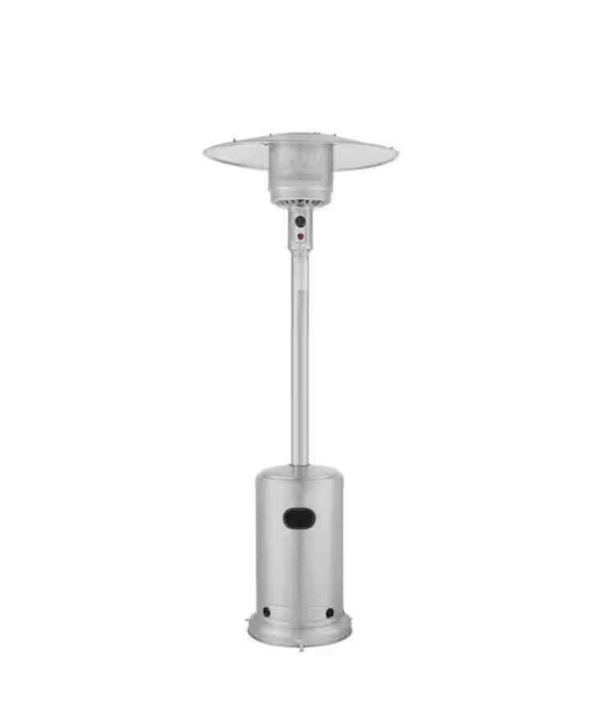 Hampton Bay 48000 BTU Stainless Steel Propane Standing Patio Heater with Wheels*IN BOX*