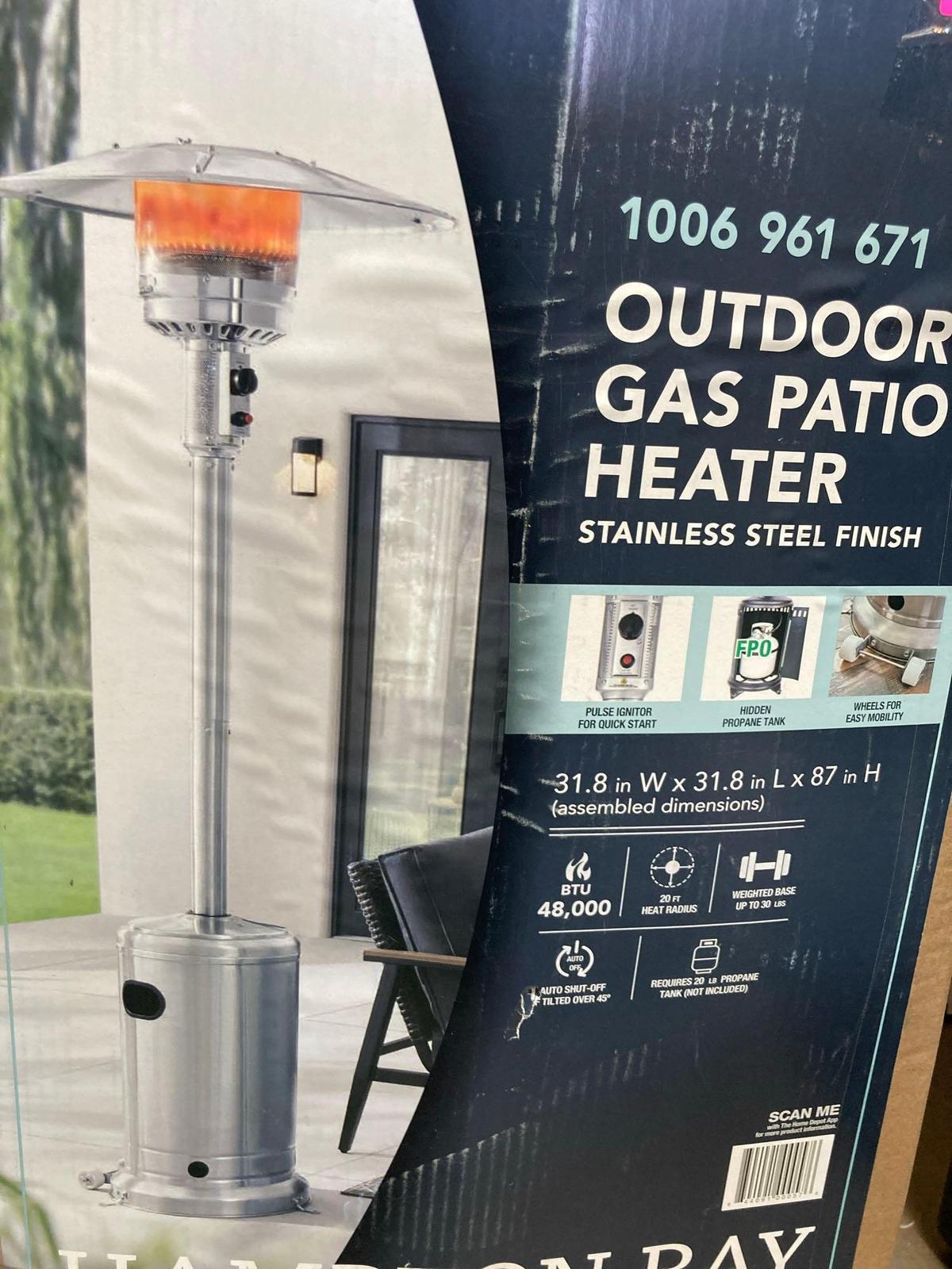 Hampton Bay Outdoor Gas Patio Hearer*IN BOX*PREVIOUSLY OWNED*