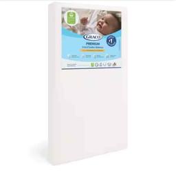 Graco Premium White Foam Crib and Toddler Mattress*IN BOX*