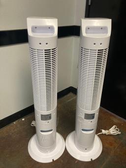 (2) ARCTIC AIR Tower Fans*TURNS ON*