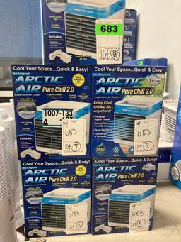 Lot of (5) ARCTIC AIR Portable Evaporative Coolers