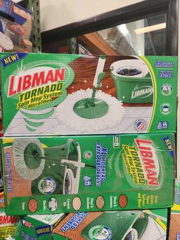 (2) Libman Tornado Spin Mop System Microfiber