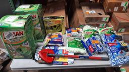 Box Lot of Assorted Cleaning Supplies