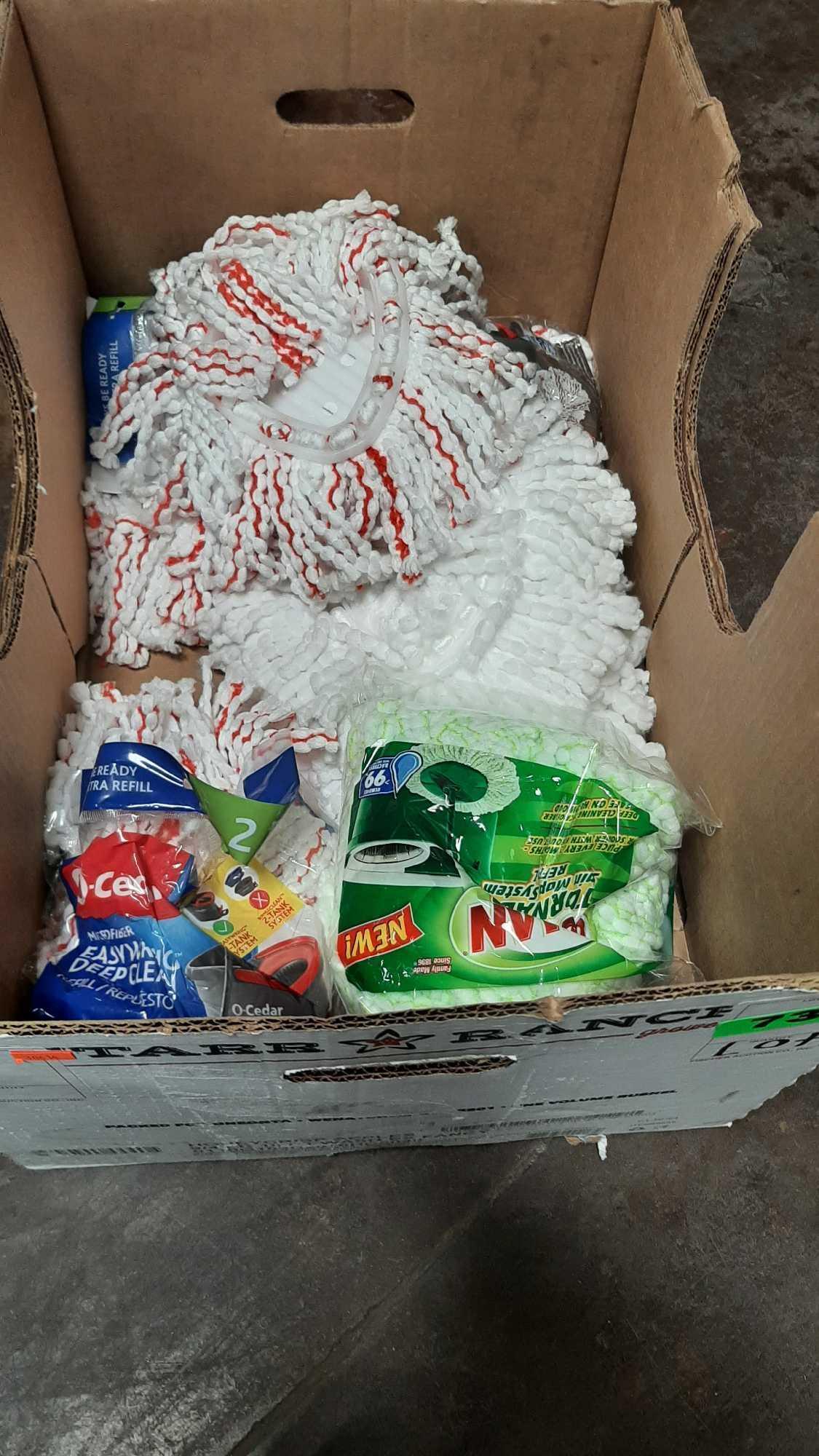 Box Lot of Assorted Cleaning Supplies