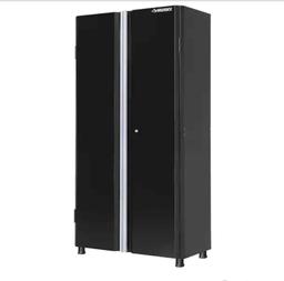 Husky Ready-to-Assemble 24-Gauge Steel Freestanding Garage Cabinet in Black