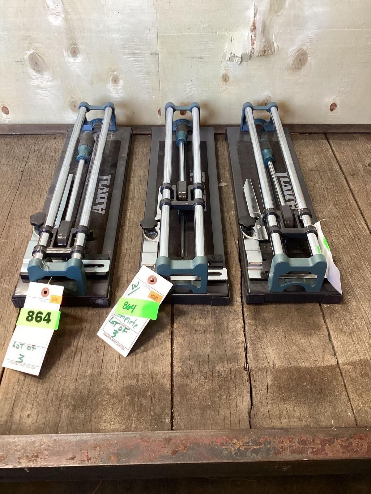 Lot of (3) Anvil 14in. Tile Cutter