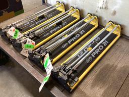 Lot of (4) QEP Pro 21 tile Cutters