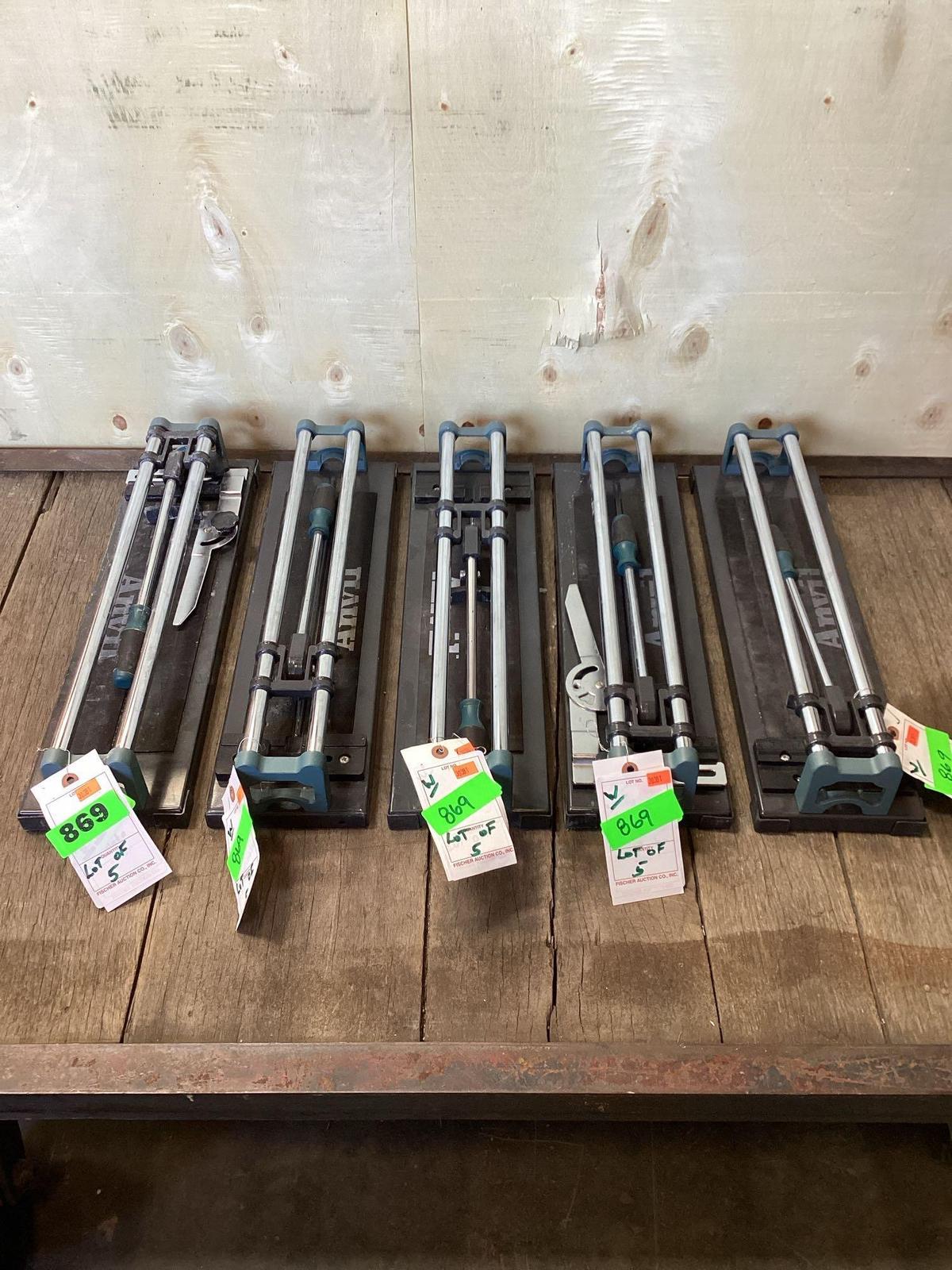 Lot of (5) Anvil 14in. Tile Cutter