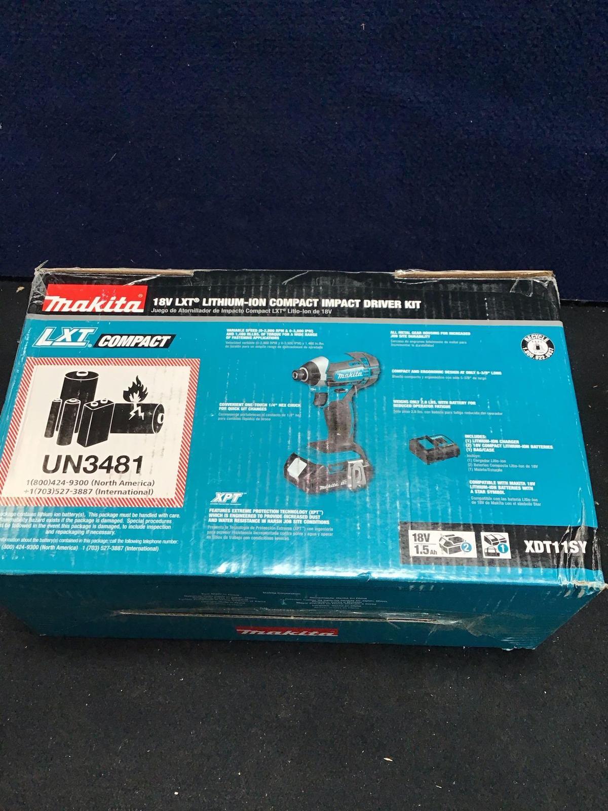 Makita 18v LXT Lithium Compact Driver Kit