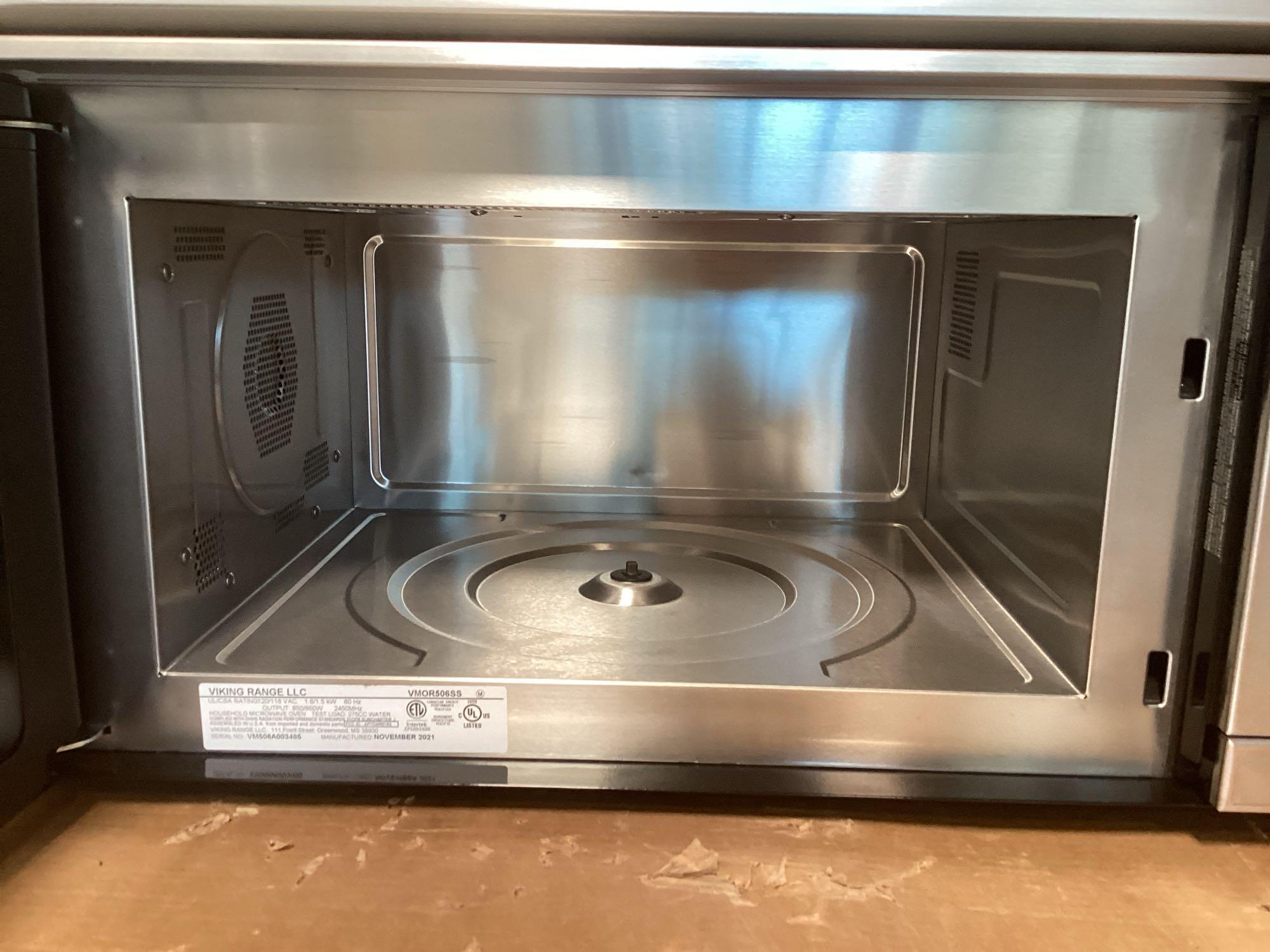 Viking 5 Series 1.1 Cu. Ft. Convection Over the Range Microwave*PREVIOUSLY INSTALLED*MISSING*