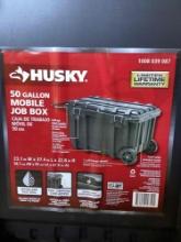 Husky 50gal. mobile job box*DAMAGED*