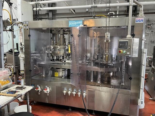 Palmer Rotary 12 Head Can Filler and DePalletizer