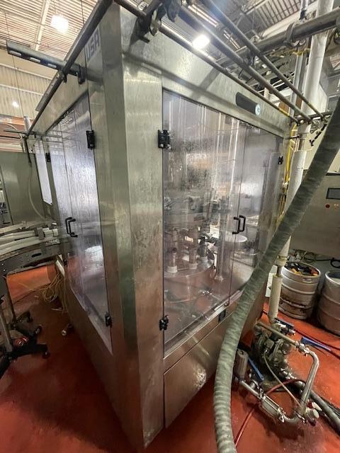 Palmer Rotary 12 Head Can Filler and DePalletizer
