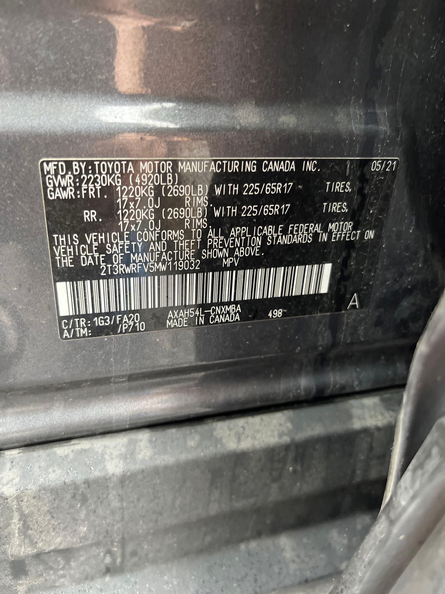 2021 Hybrid Toyota RAV4 Multipurpose Vehicle