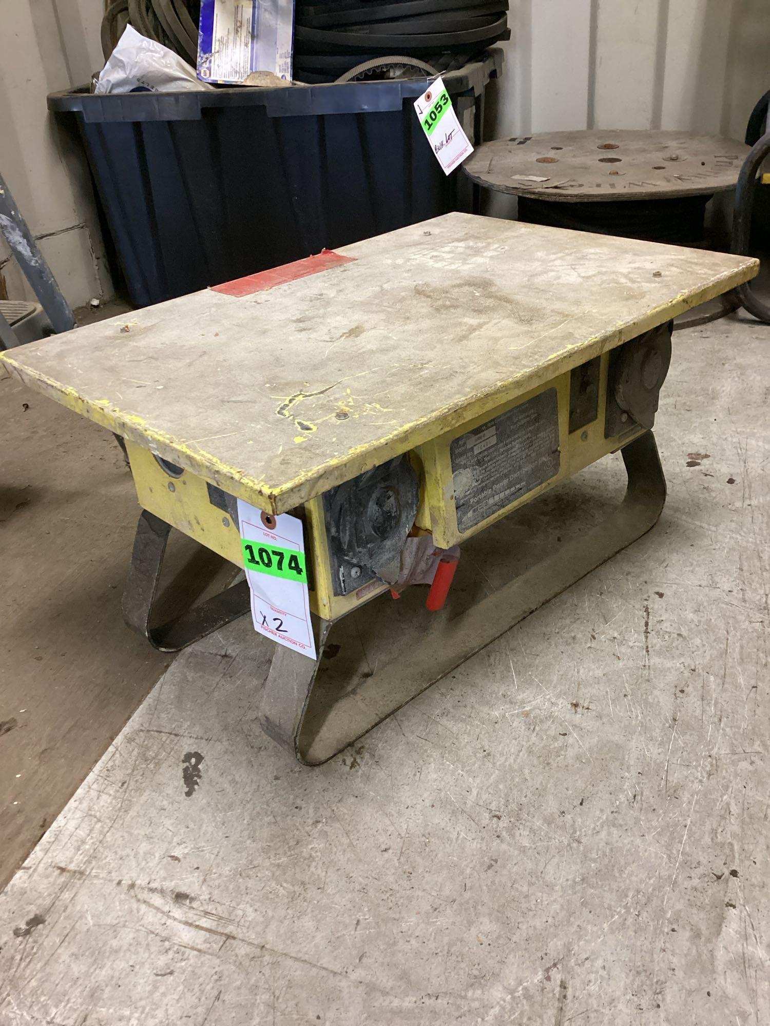 (2) CEP construction electrical 50amp single phase power box