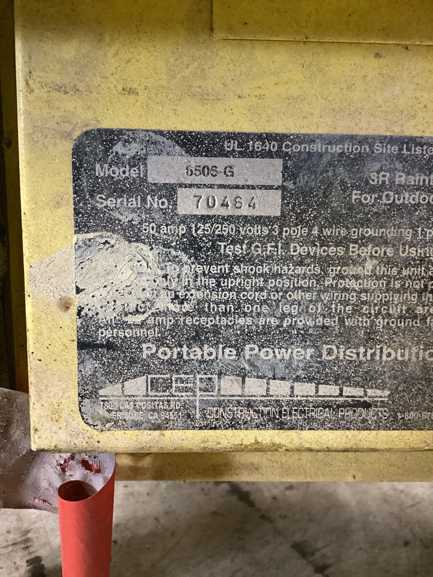 (2) CEP construction electrical 50amp single phase power box