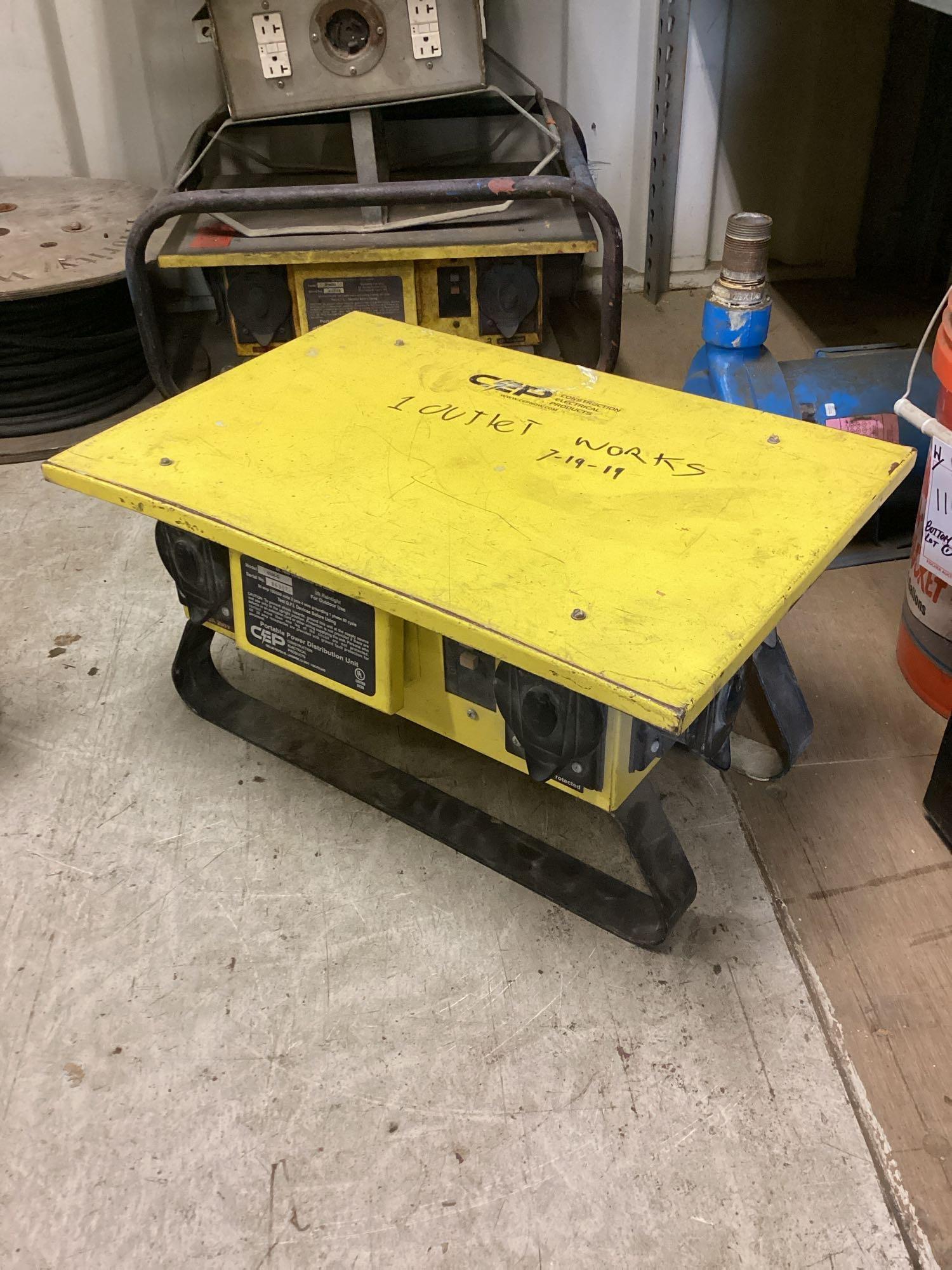 (2) CEP construction electrical 50amp single phase power box