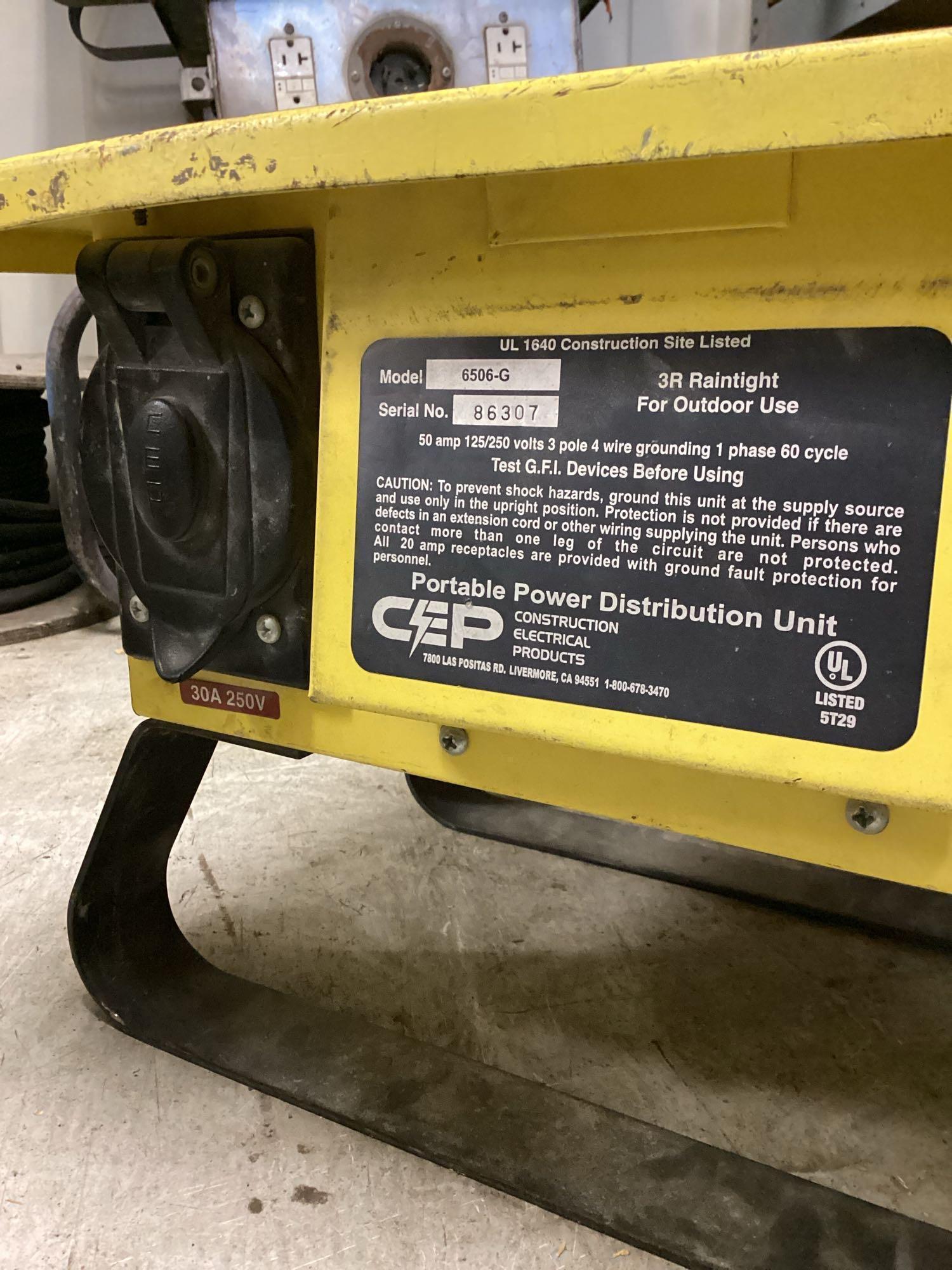 (2) CEP construction electrical 50amp single phase power box